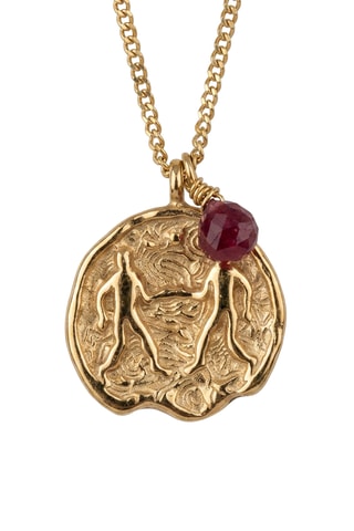 Collier Gémeau - Rhodonite
