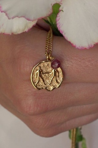 Collier Gémeau - Rhodonite