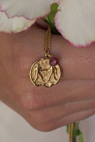 Collier Gémeau - Rhodonite