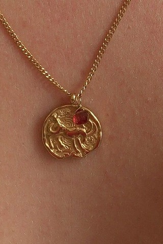 Collier Capricorne - Grenat