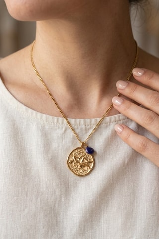 Collier Vierge - Lapis-lazuli