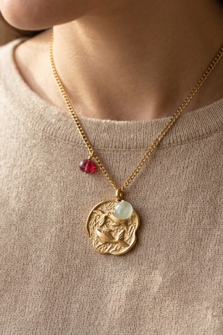 Collier Poissons - Aigue-marine