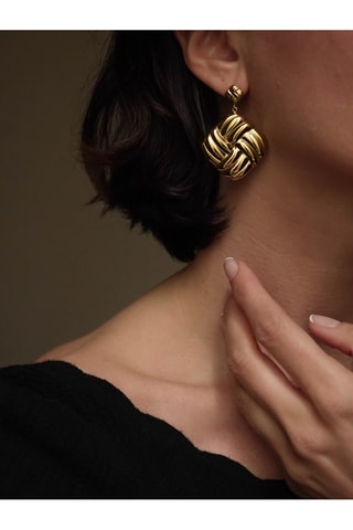 Boucles d'oreilles Epure - Doré