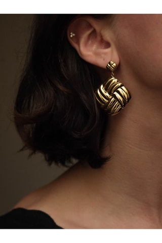 Boucles d'oreilles Epure - Doré