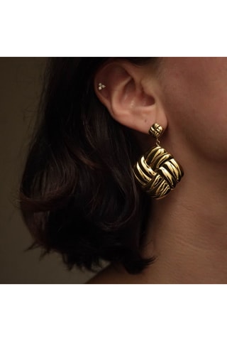 Boucles d'oreilles Epure - Doré