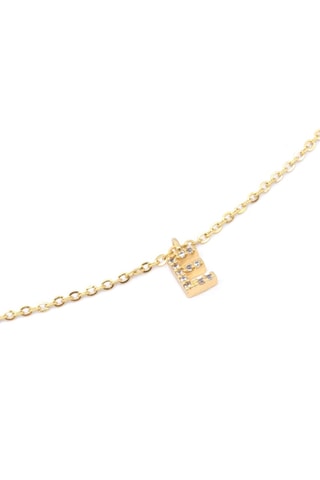 Collier Initiales E - Doré