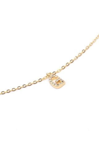 Collier Initiales G - Doré