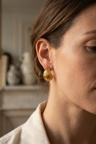Boucles d'oreilles Rivage - Doré