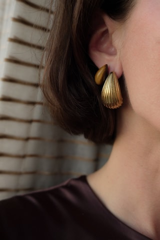 Boucles d'oreilles Rivage - Doré