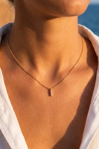 Collier Initiales I - Doré