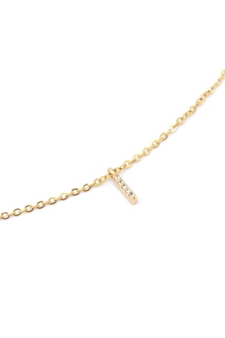 Collier Initiales I - Doré