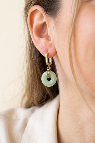 Boucles d'oreilles Maille - Pierre naturelle