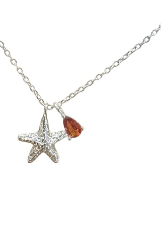 Collier Rivage - Argenté et marron