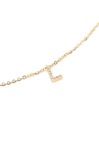 Collier Initiales L - Doré