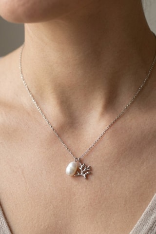 Collier Corail Email - Perle de culture d'eau douce