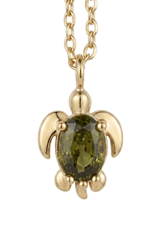 Collier Rivage - Doré et vert
