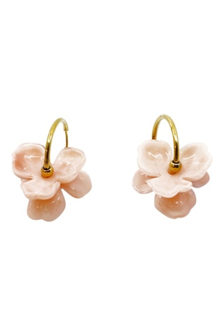 Créoles Herbier - Doré et rose