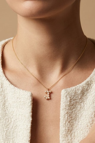 Collier Initiales J - Doré