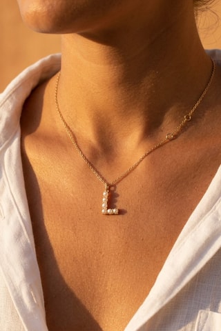 Collier Initiales L - Doré
