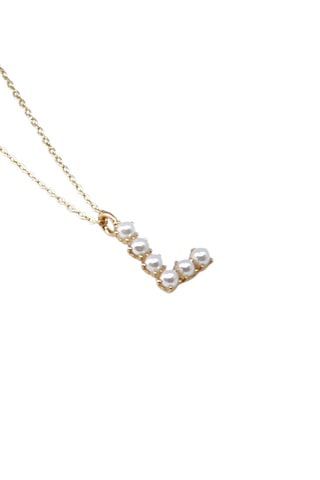 Collier Initiales L - Doré