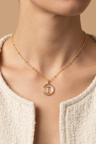 Collier Initiales I - Doré
