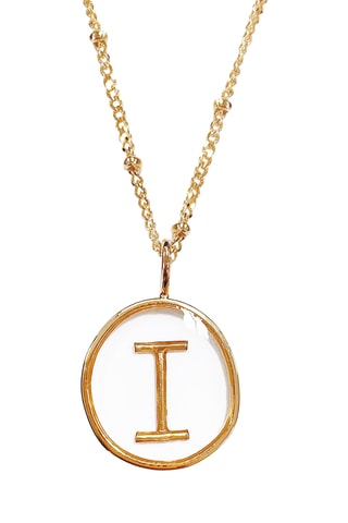 Collier Initiales I - Doré