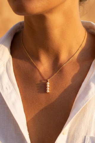 Collier Initiales I - Doré