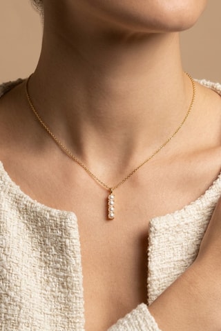 Collier Initiales I - Doré