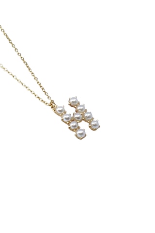 Collier Initiales H - Doré