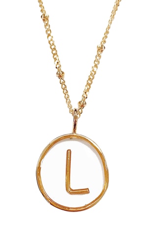 Collier Initiales L - Doré