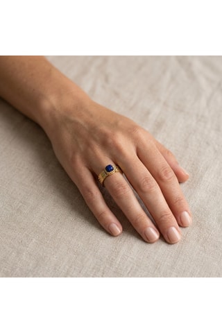 Bague Epure - Doré et bleu