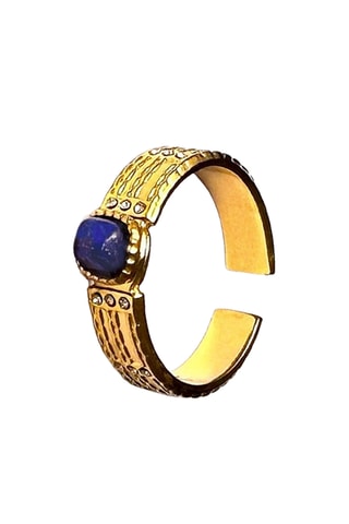 Bague Epure - Doré et bleu