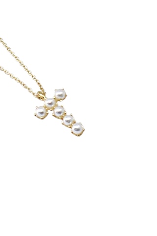 Collier Initiales T - Doré