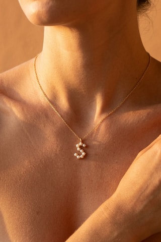 Collier Initiales S - Doré