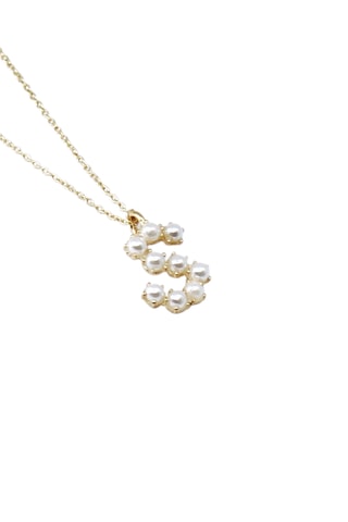 Collier Initiales S - Doré