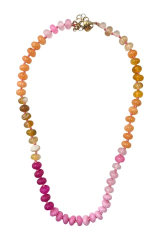Collier Perles - Rose et orange