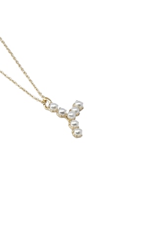 Collier Initiales Y - Doré