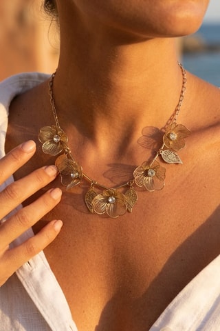 Collier Herbier - Doré
