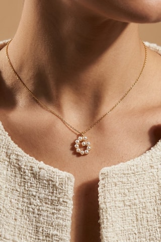 Collier Initiales G - Doré