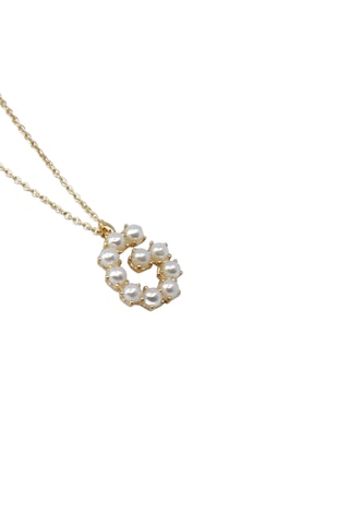 Collier Initiales G - Doré