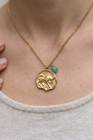 Collier Zodiaque Taureau - Chrysoprase