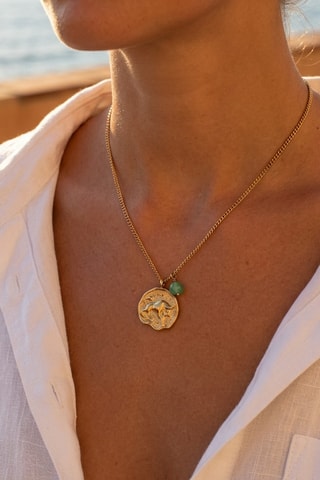 Collier Zodiaque Taureau - Chrysoprase