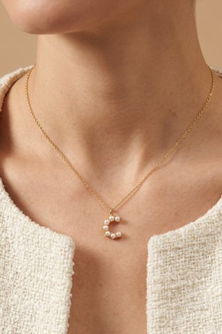 Collier Initiales C - Doré