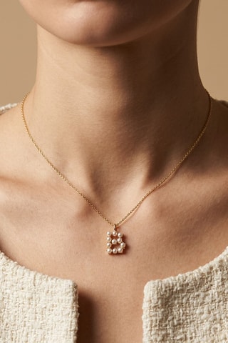 Collier Initiales B - Doré
