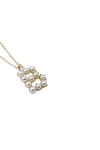 Collier Initiales B - Doré