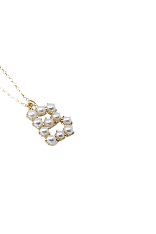 Collier Initiales B - Doré