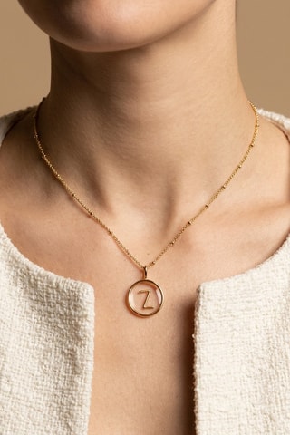 Collier Initiales Z - Doré