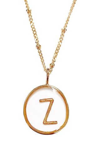 Collier Initiales Z - Doré