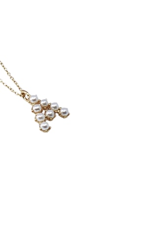 Collier Initiales A - Doré