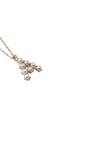 Collier Initiales A - Doré